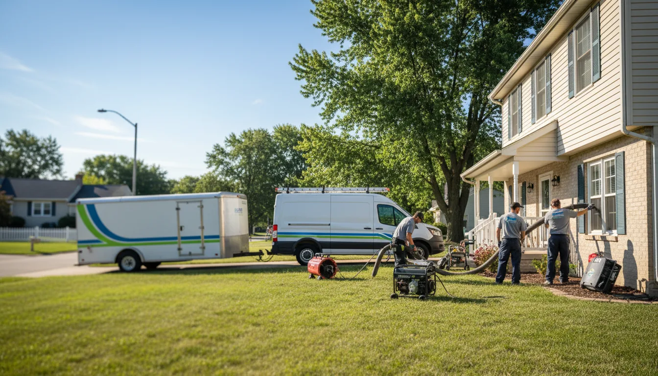 Flooded Basement Restoration And Cleanup With Repair in University Center, MI near me